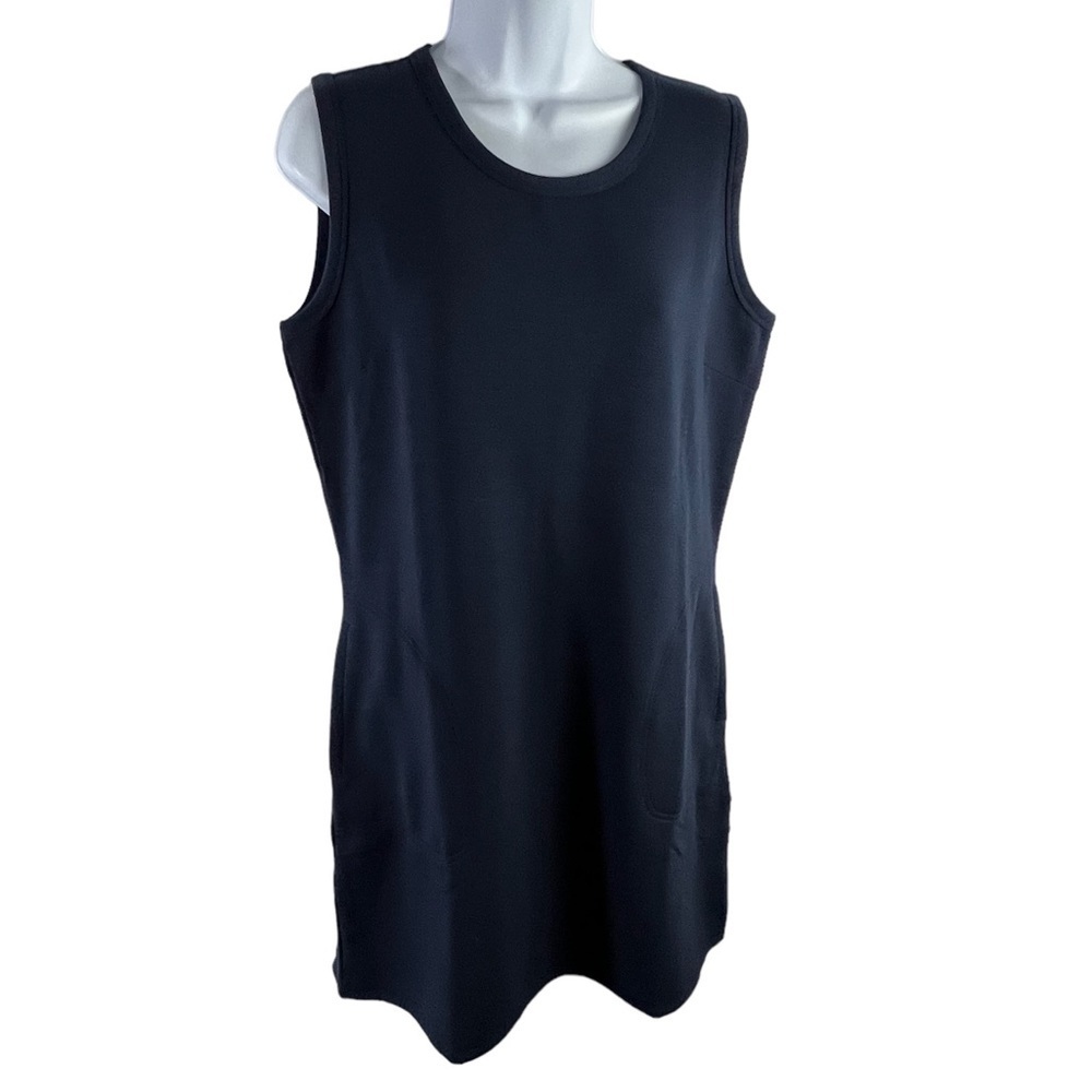 Lilac Bloom ladies navy blue knee length sleeveless dress size Medium NEW
